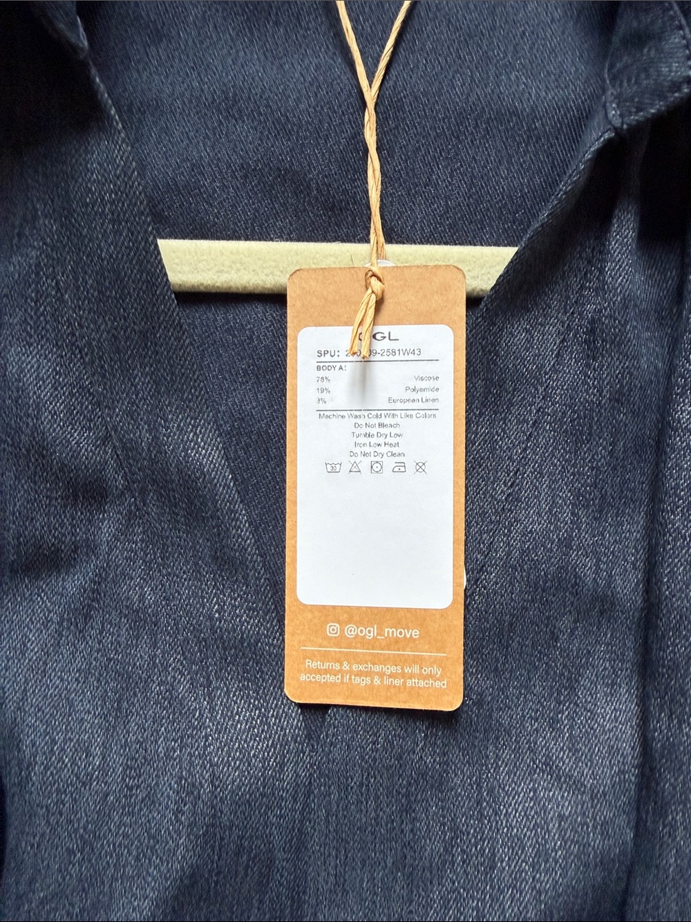 OGL Navy Sleeveless Midi Dress with Tie Waist-tiny discolorations - Picture 3 of 8